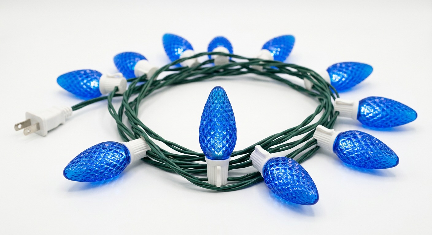 Blue C9 Bulbs