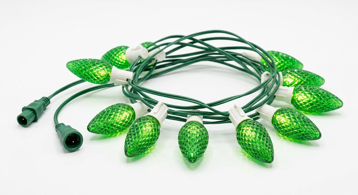 Green C9 Bulbs