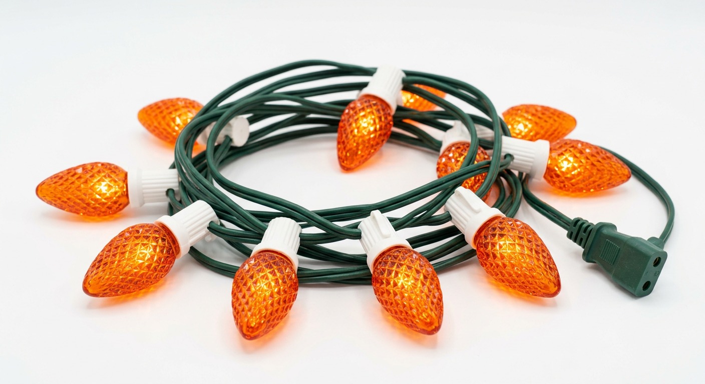 Orange C9 Bulbs