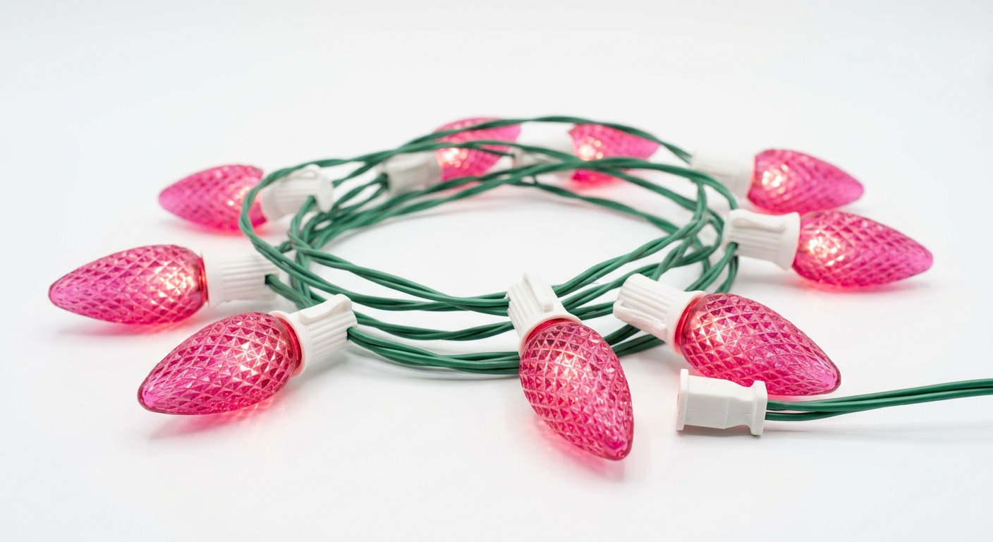 Pink C9 Bulbs