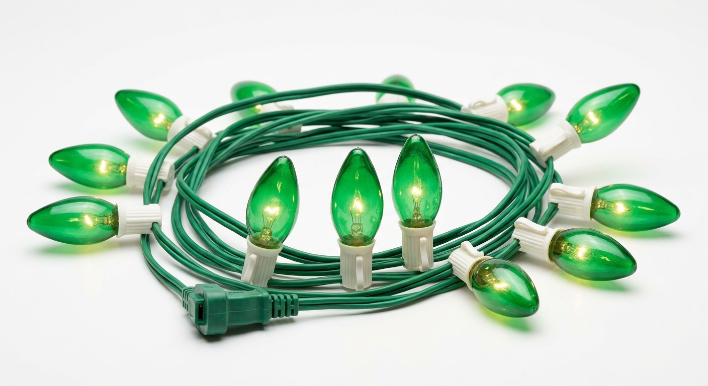 Green C9 Bulbs