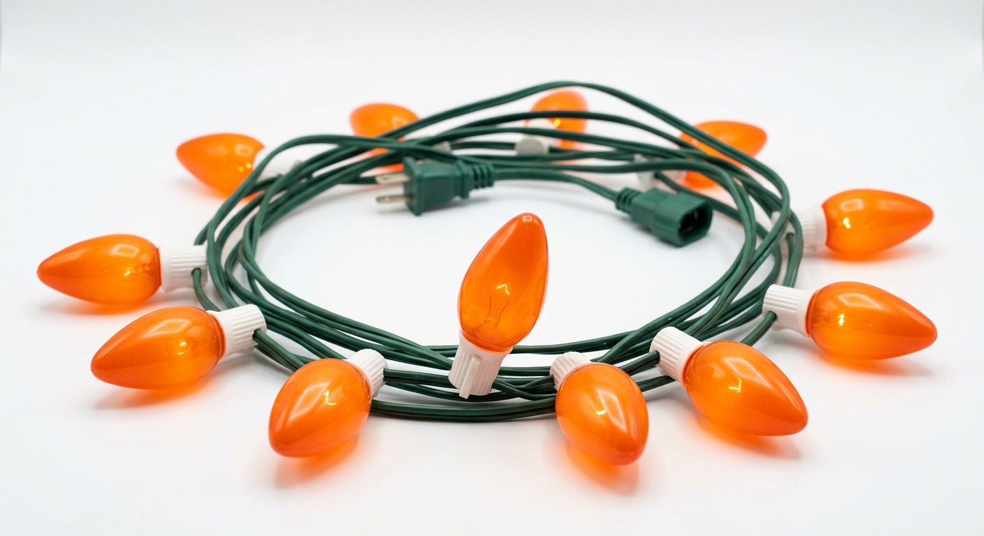 Orange C9 Bulbs