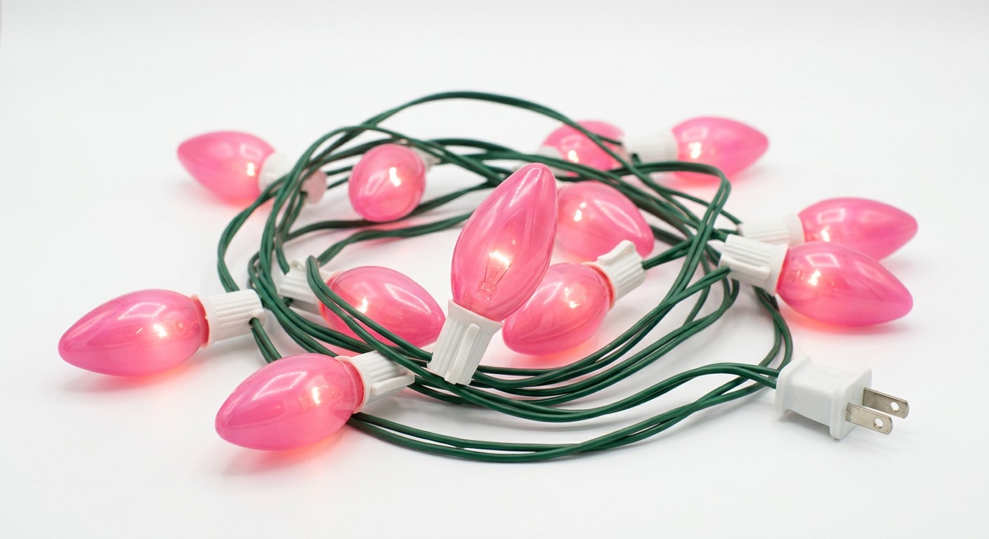 Pink C9 Bulbs