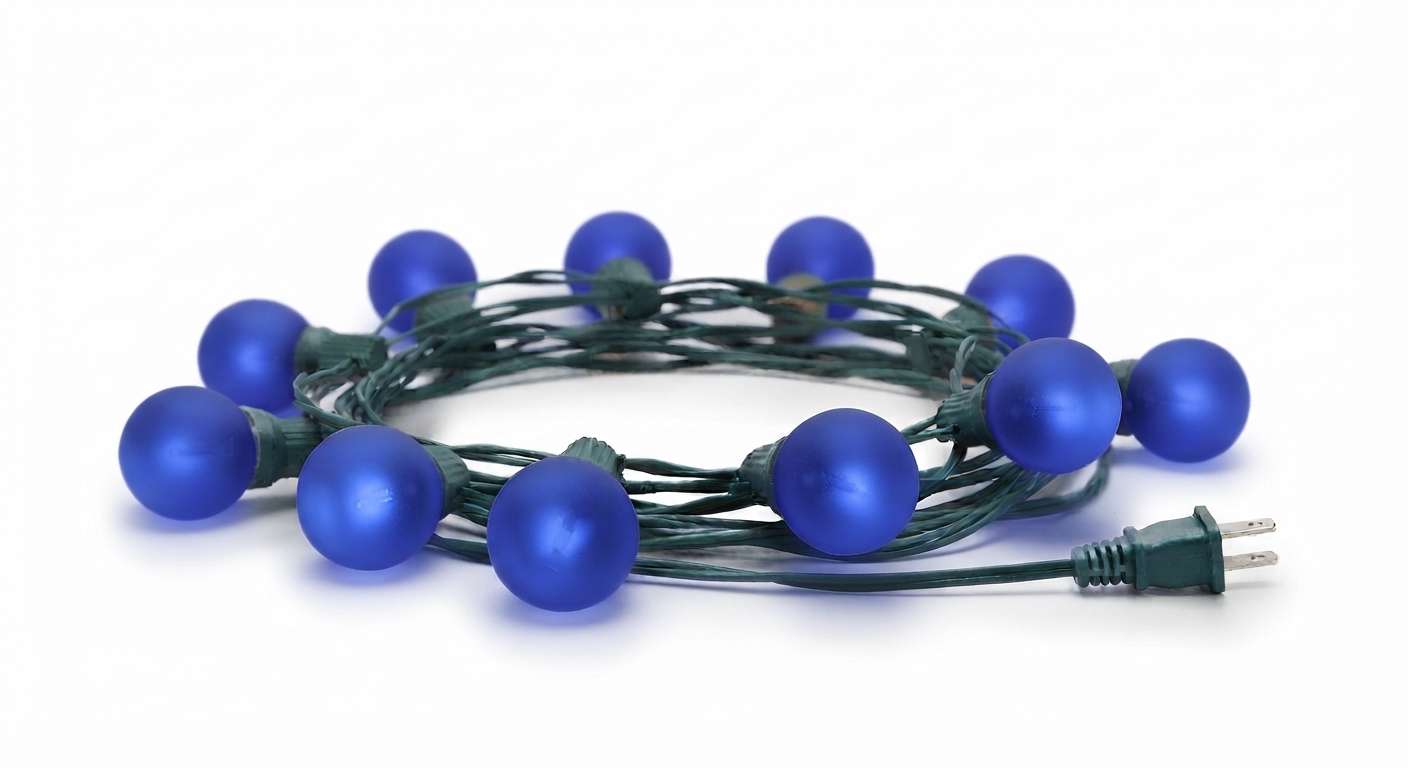 Blue Globe Lights