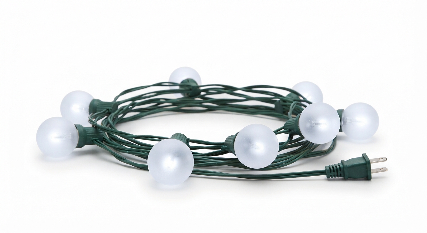 Cool White Globe Lights