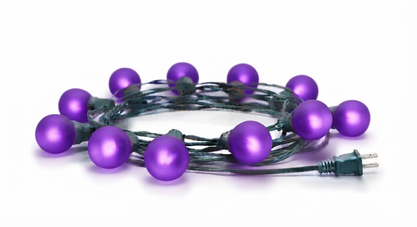 Purple Globe Lights