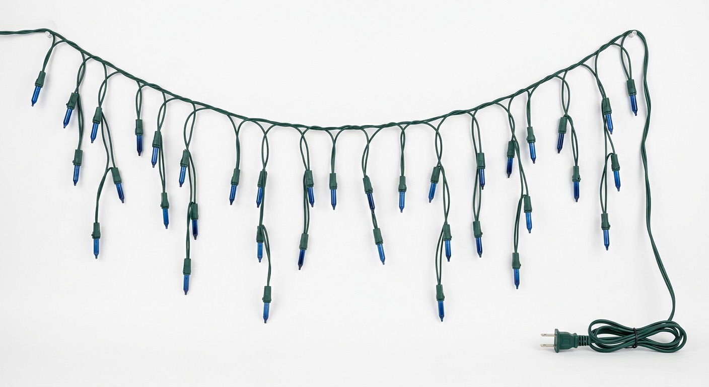 Blue Icicle Lights