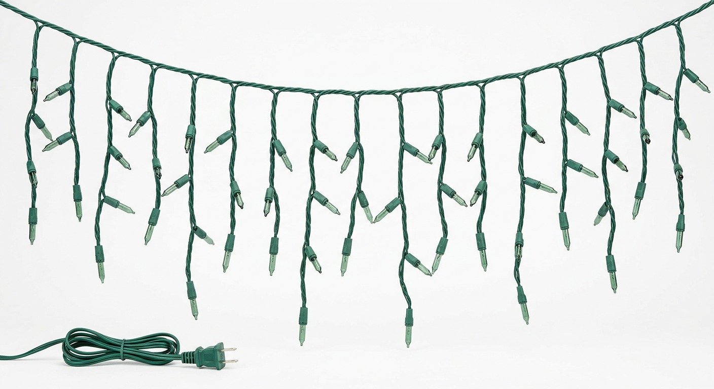 Green Icicle Lights