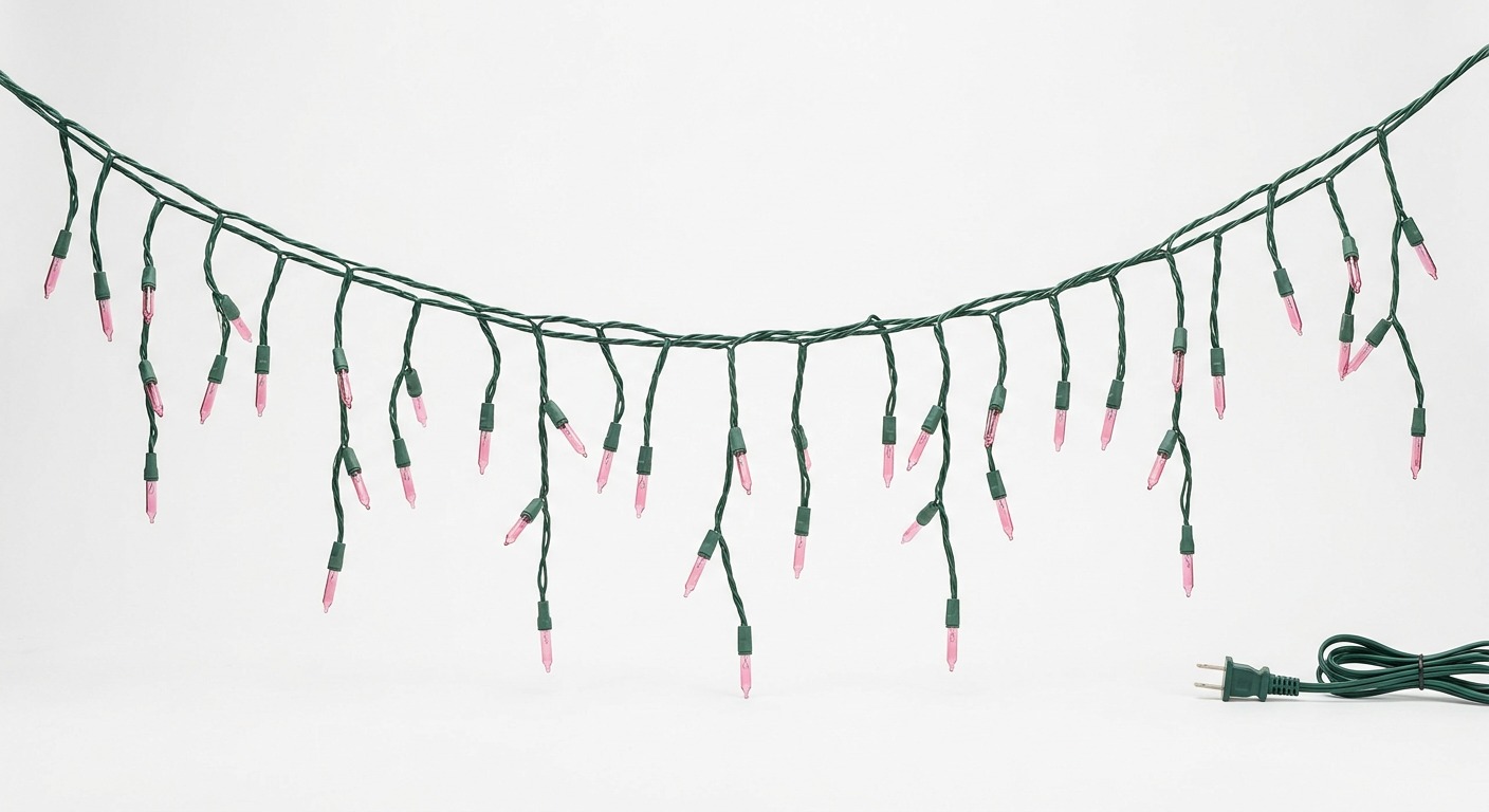 Pink Icicle Lights