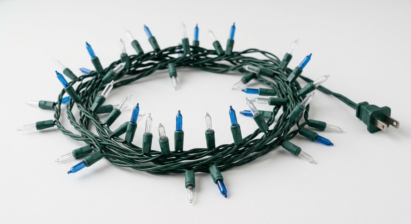 Blue & Cool White Mini Lights