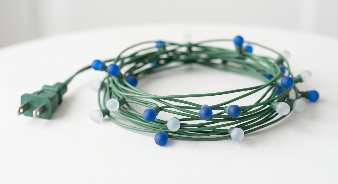 Blue & Cool White Mini Lights