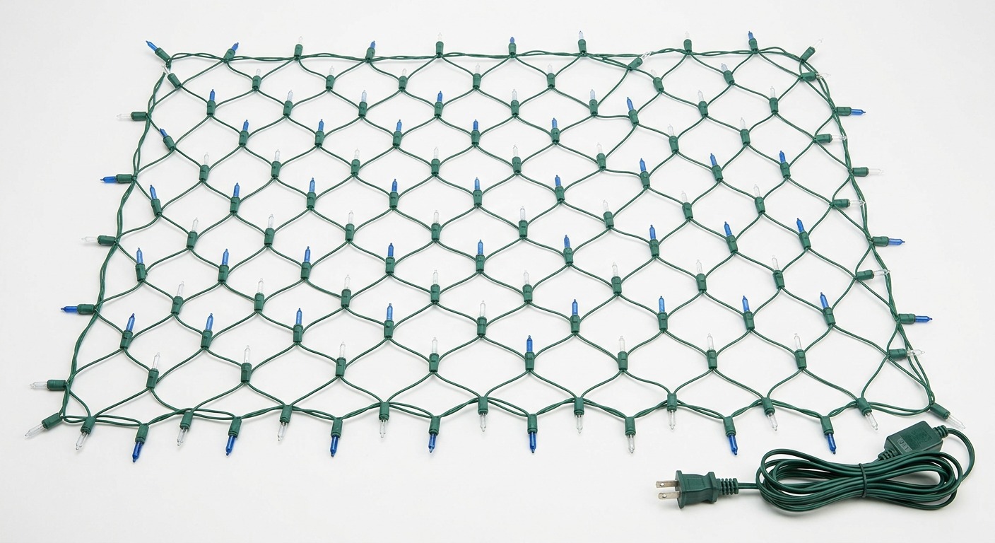 Blue & Cool White Net Lights