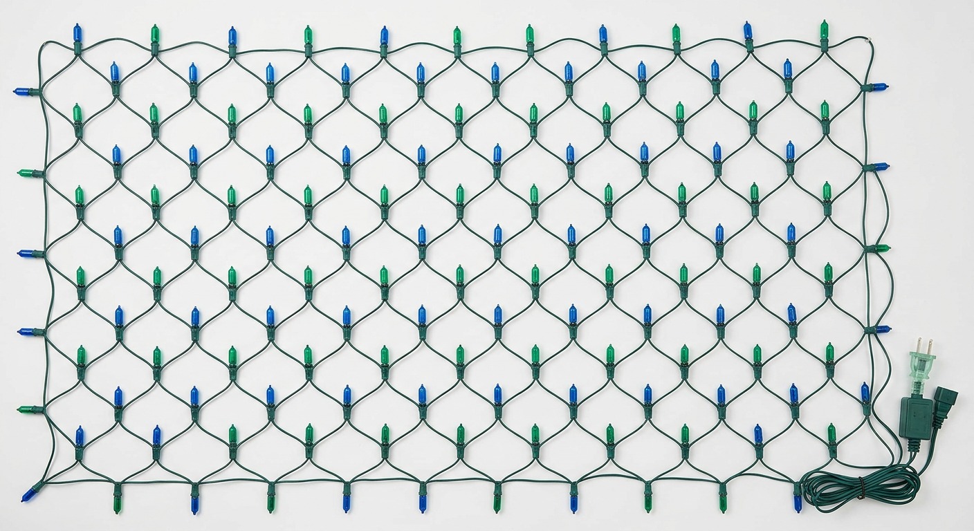 Blue & Green Net Lights