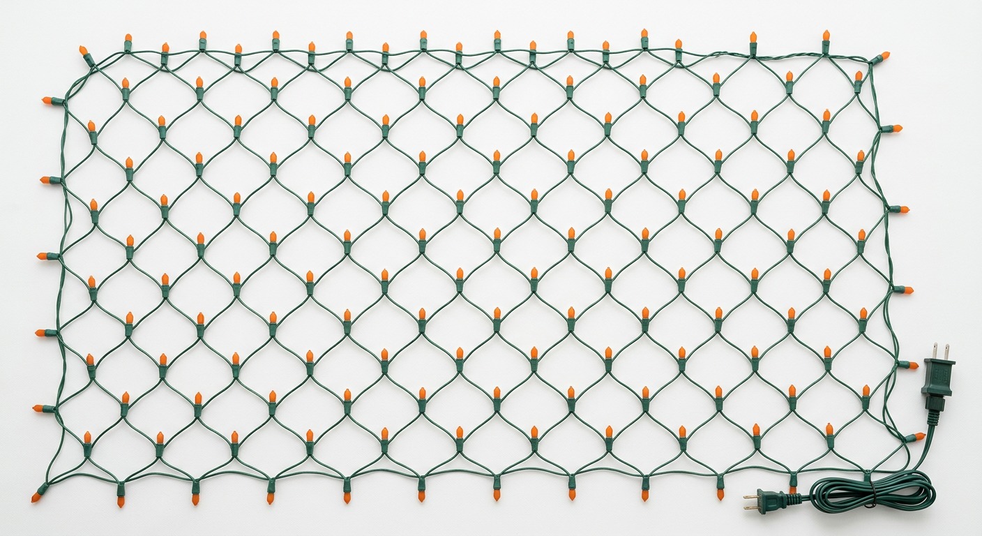 Orange Net Lights